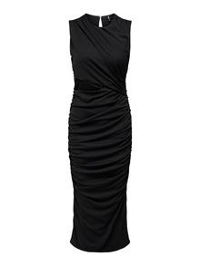ONLY Regular fit O-hals Lange jurk -Black - 15289462