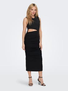 ONLY Regular fit O-hals Lange jurk -Black - 15289462