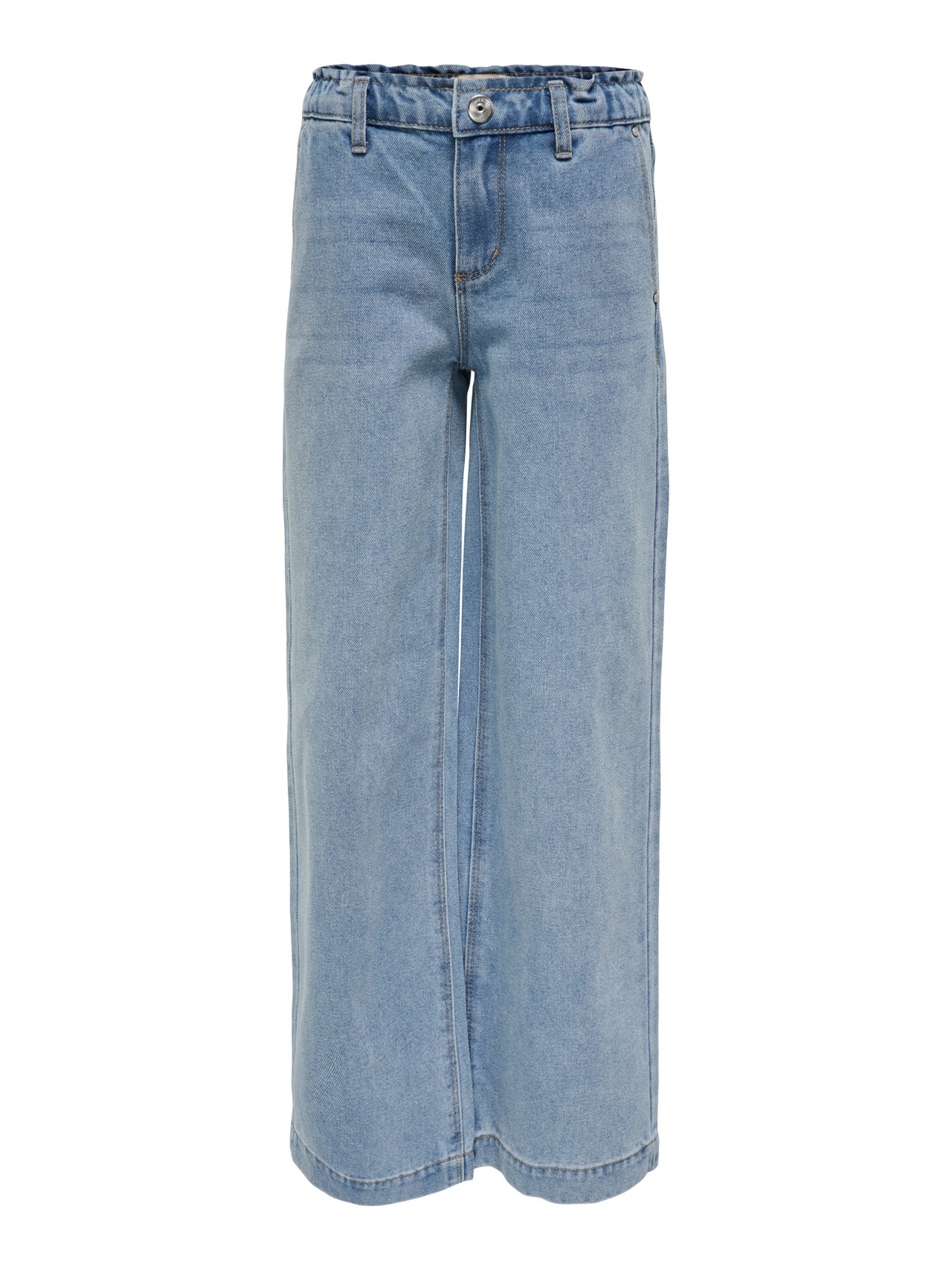 ONLY Weiter Beinschnitt Jeans -Light Blue Denim - 15289468
