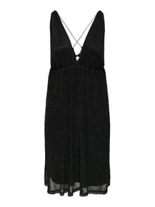 ONLY Regular Fit V-Neck Thin straps Short dress -Black - 15289490