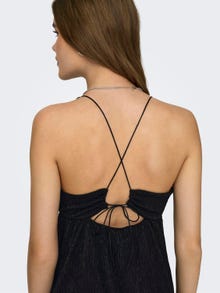 ONLY Regular Fit V-hals Smale stropper Kort kjole -Black - 15289490