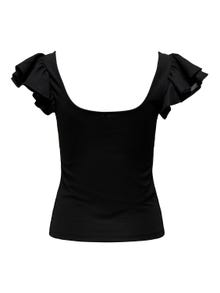 ONLY Tops Regular Fit Col rond -Black - 15289547