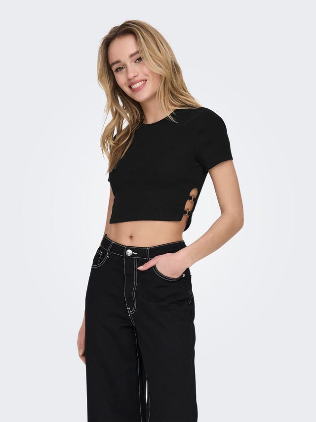 ONLY Cut Out Detailed Cropped Top - 15289556