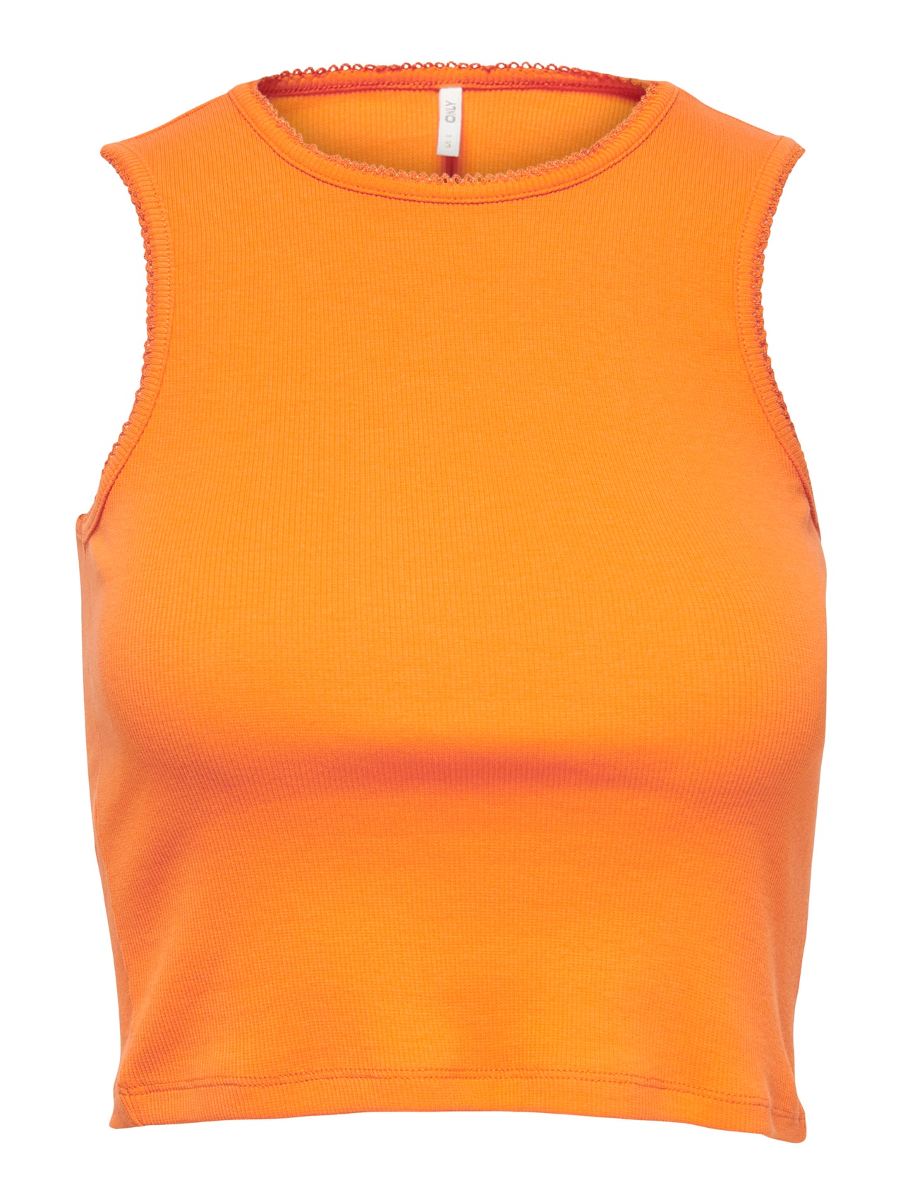 GRECIILOOKS Womens Cotton Blend Roundneck Tops (Pack of 1) Orange_XL