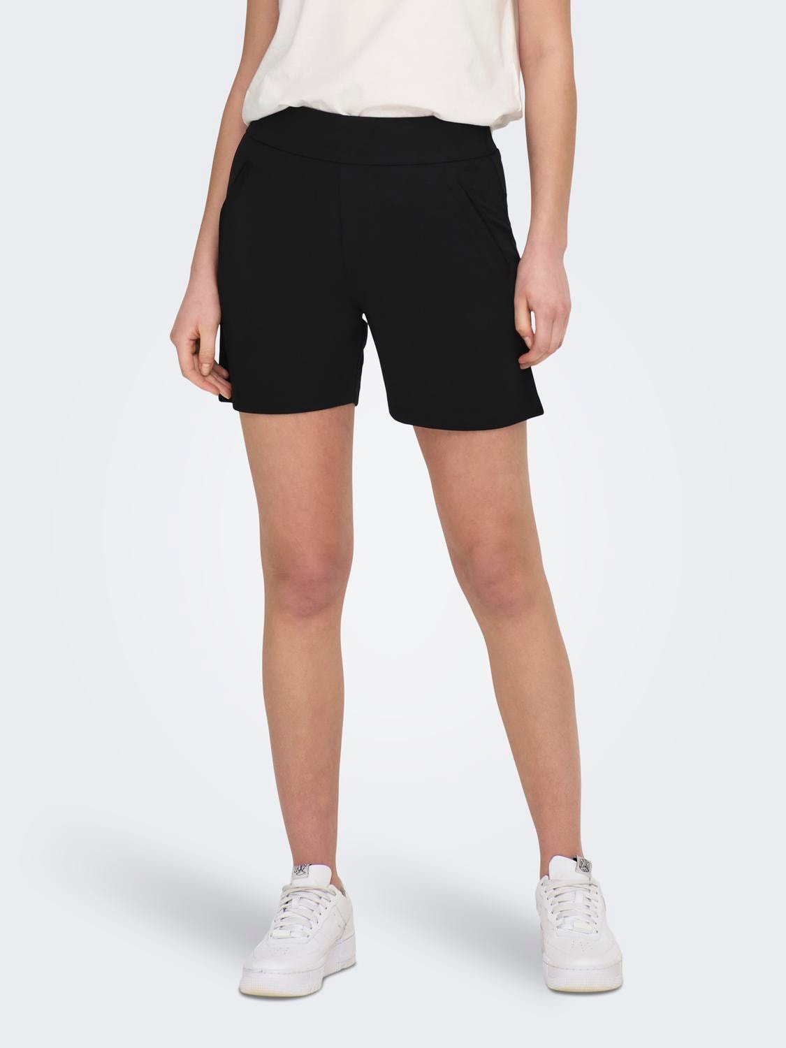 ONLY Shorts Corte loose -Black - 15289586
