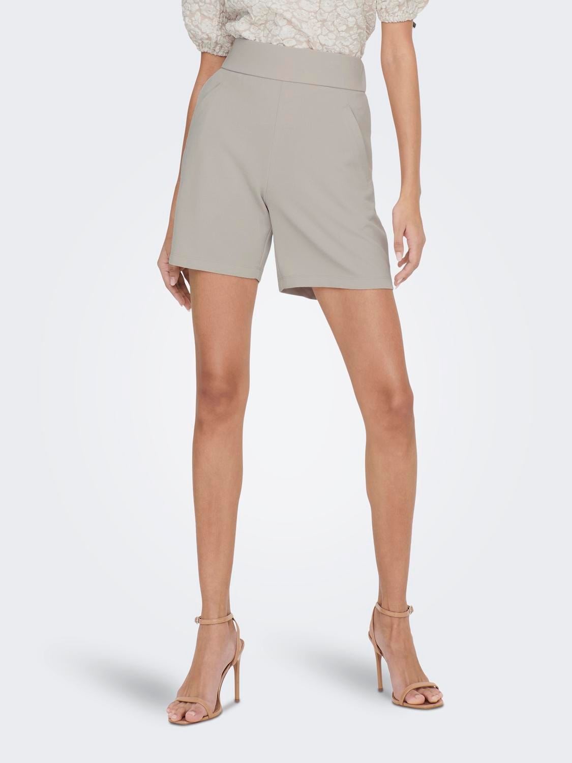 ONLY Lös passform Shorts -Chateau Gray - 15289586