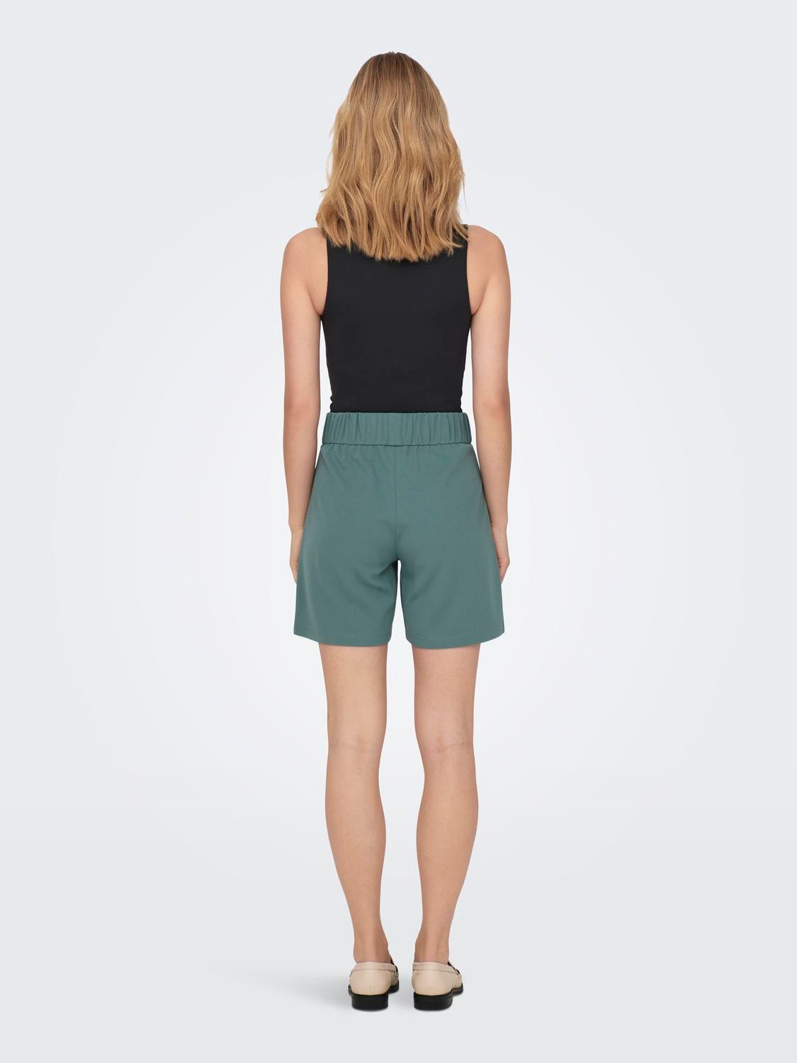 ONLY Loose Fit Mid Waist Short -North Atlantic - 15289586
