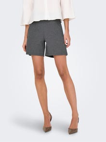 ONLY Loose Fit Mid Waist Short -Medium Grey Melange - 15289586