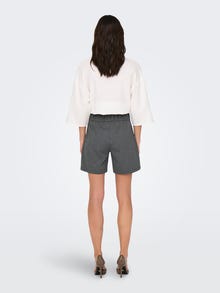 ONLY Shorts Corte loose -Medium Grey Melange - 15289586