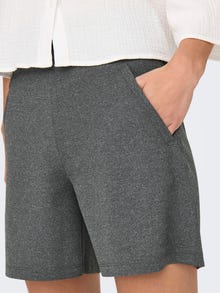 ONLY Loose Fit Mid Waist Short -Medium Grey Melange - 15289586