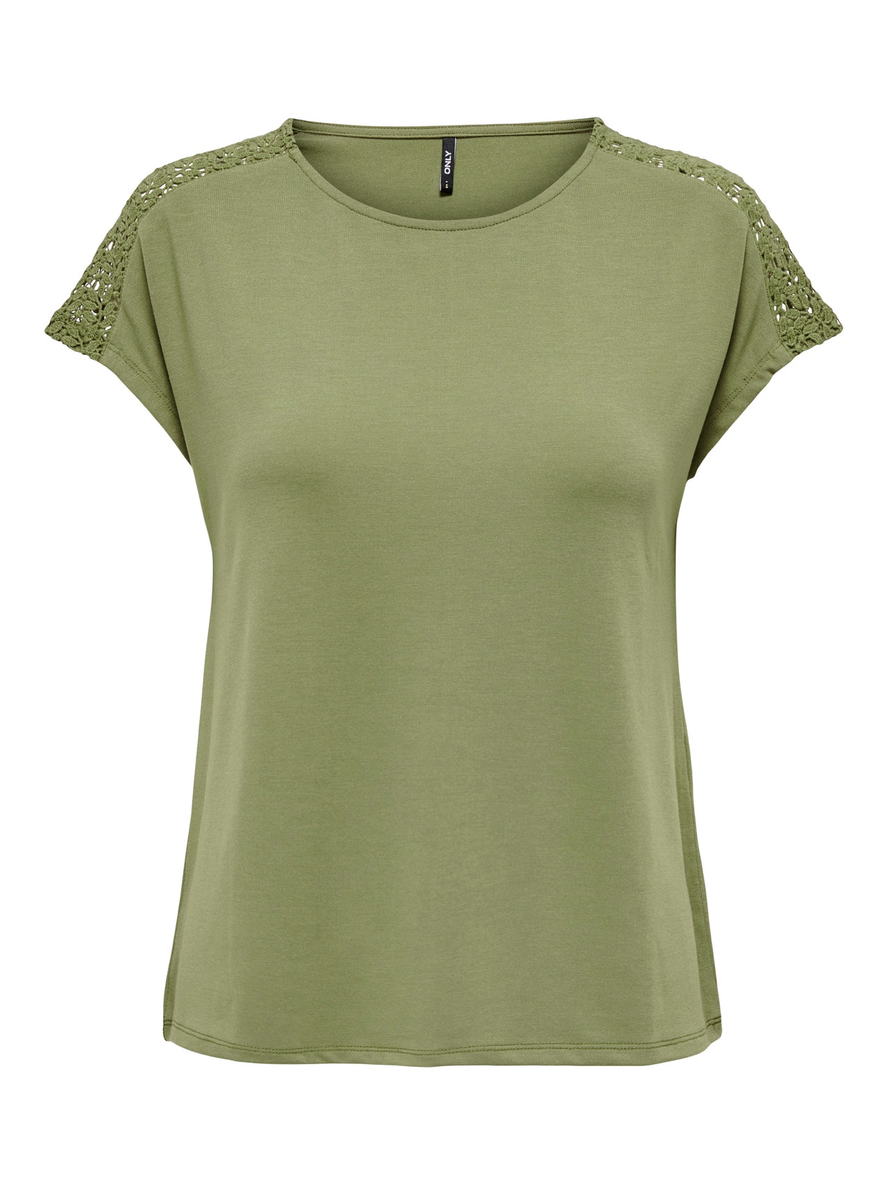 ONLY Tops Regular Fit Col rond -Martini Olive - 15289589