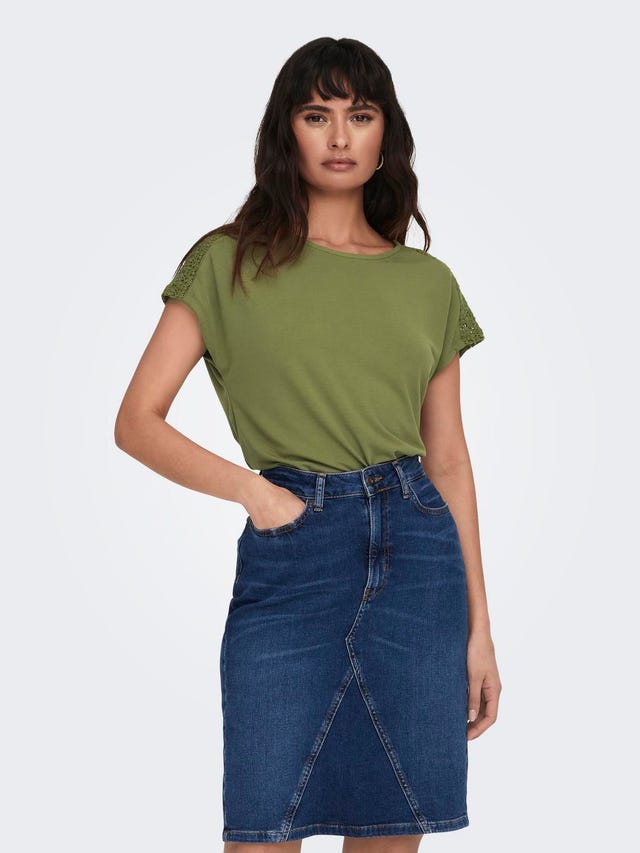 ONLY Regular Fit Round Neck Top - 15289589