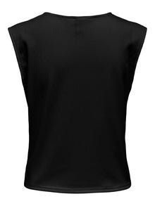ONLY Tops Regular Fit Col rond -Black - 15289712