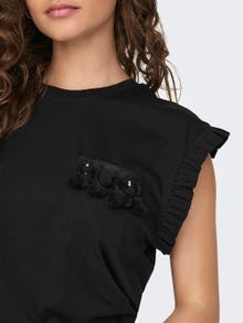 ONLY Frill Top -Black - 15289732