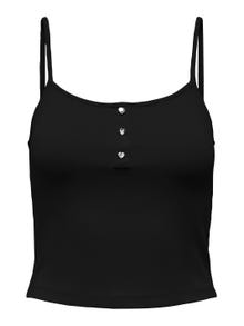 ONLY Tops Regular Fit Col rond -Black - 15289824