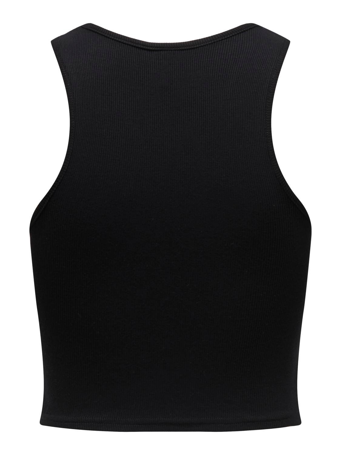 ONLY Cropped Tank Top -Black - 15289846