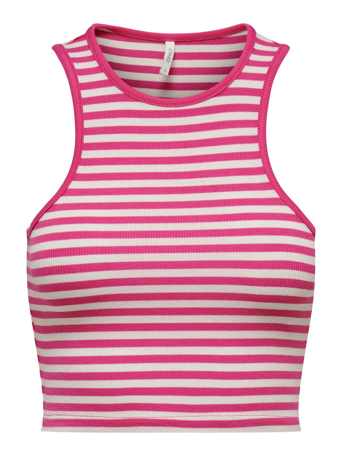 ONLY Cropped Tank Top -Fuchsia Purple - 15289846