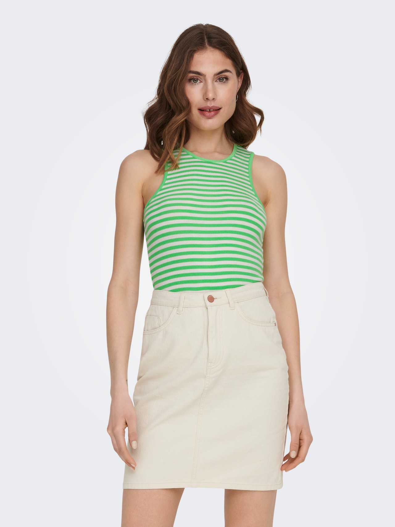 ONLY Débardeurs Regular Fit Col rond -Summer Green - 15289847