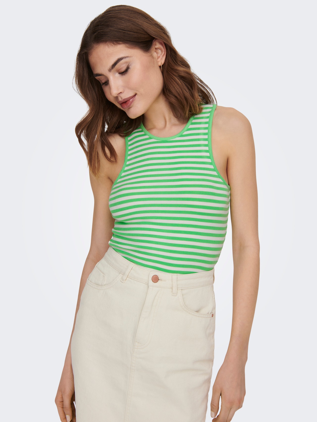 ONLY Débardeurs Regular Fit Col rond -Summer Green - 15289847