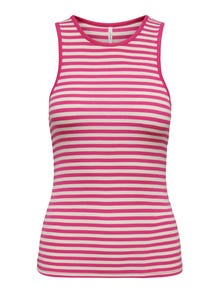 ONLY Regular Fit Round Neck Tank-Top -Fuchsia Purple - 15289847