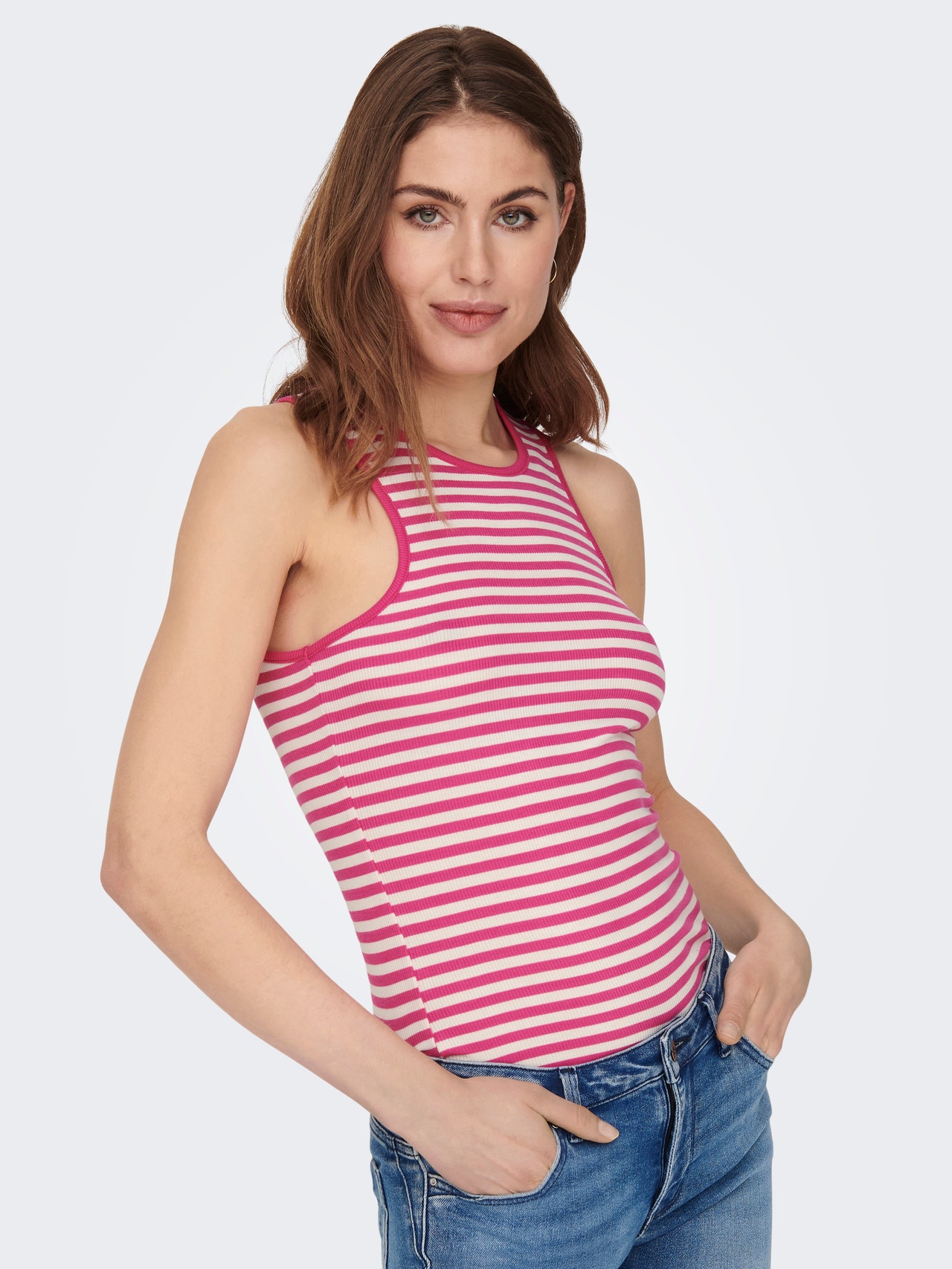 ONLY Regular fit O-hals Tanktop -Fuchsia Purple - 15289847