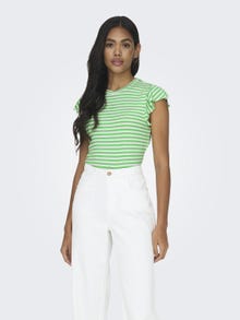 ONLY Tops Regular Fit Col rond -Summer Green - 15289848