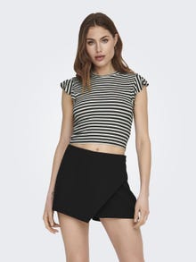 ONLY Tops Regular Fit Col rond -Black - 15289848