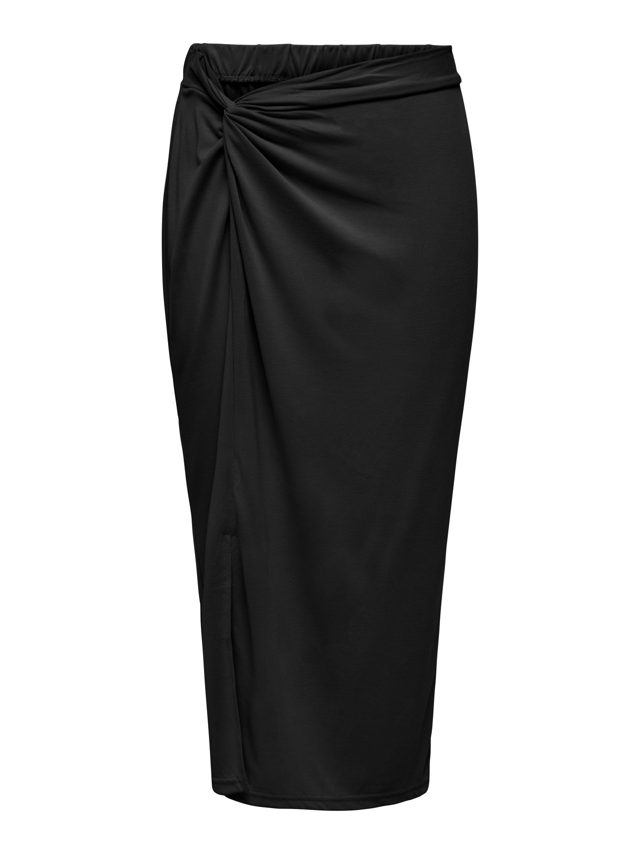 ONLY Midi Skirt With Slit -Black - 15289883