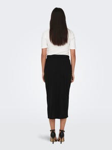 ONLY Mid waist Midi skirt -Black - 15289883