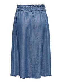 ONLY Midi dress with belt and button detail -Medium Blue Denim - 15289929