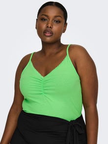 ONLY Curvy sleeveless top -Summer Green - 15289998