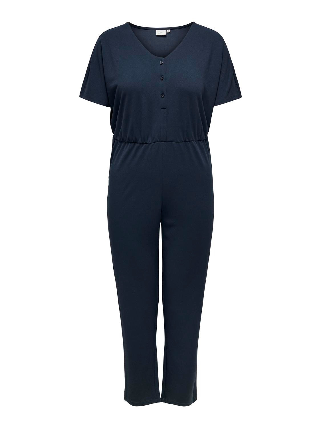 ONLY Curvy solid color jumpsuit -Night Sky - 15290008