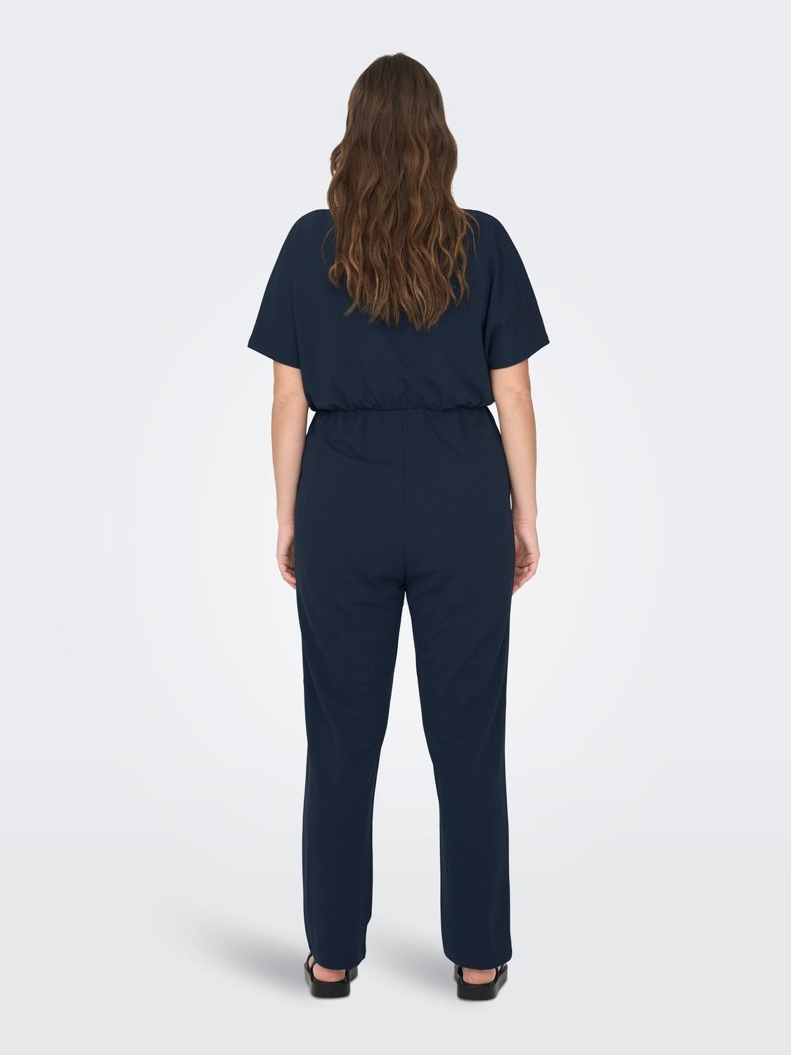 ONLY Curvy solid color jumpsuit -Night Sky - 15290008