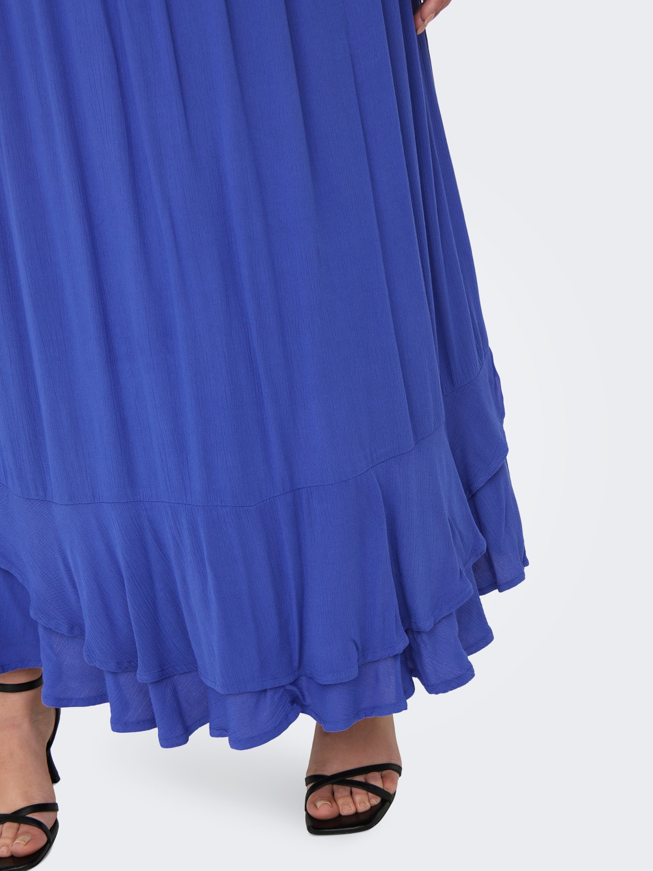 ONLY Curvy lang nederdel -Dazzling Blue - 15290011