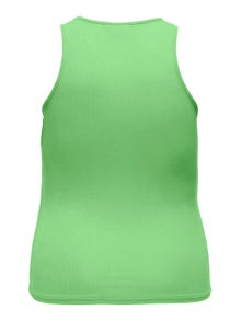 ONLY Cropped Fit O-ringning Curve Topp -Summer Green - 15290089
