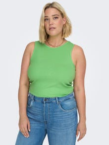 ONLY Cropped fit O-hals Curve Top -Summer Green - 15290089
