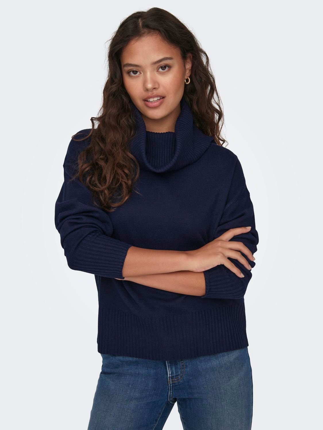 ONLY Pull-overs Col bénitier Épaules tombantes -Sky Captain - 15290146