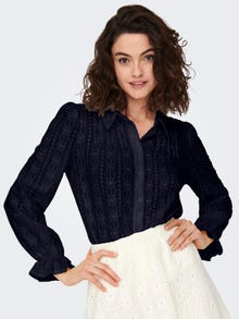 ONLY Lace Shirt -Night Sky - 15290191