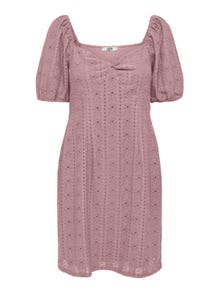 ONLY Mini v-neck dress -Woodrose - 15290192