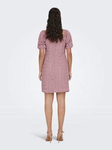 ONLY Regular Fit V-Neck Short dress -Woodrose - 15290192