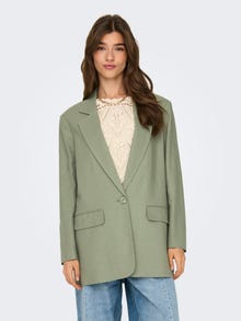 ONLY Oversize Fit Reverse Blazer -Oil Green - 15290245
