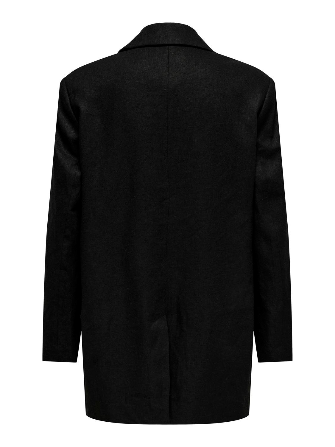 ONLY Blazers Corte oversized Cuello invertido -Black - 15290245