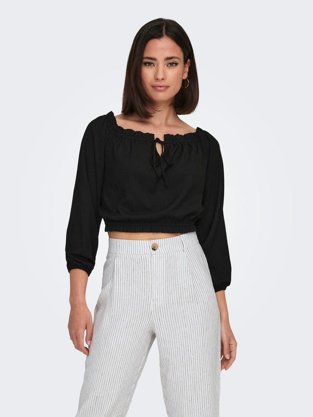 ONLY o-neck cropped top  - 15290247