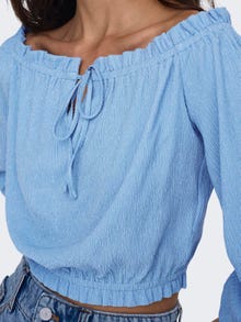 ONLY o-neck cropped top  -Little Boy Blue - 15290247
