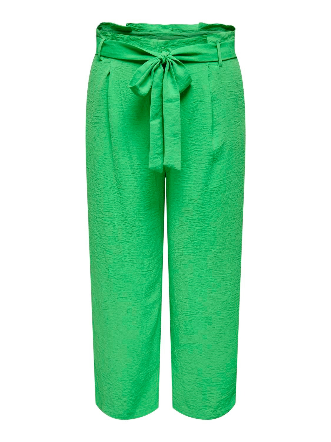 ONLY Pantalons Regular Fit Taille moyenne -Summer Green - 15290293