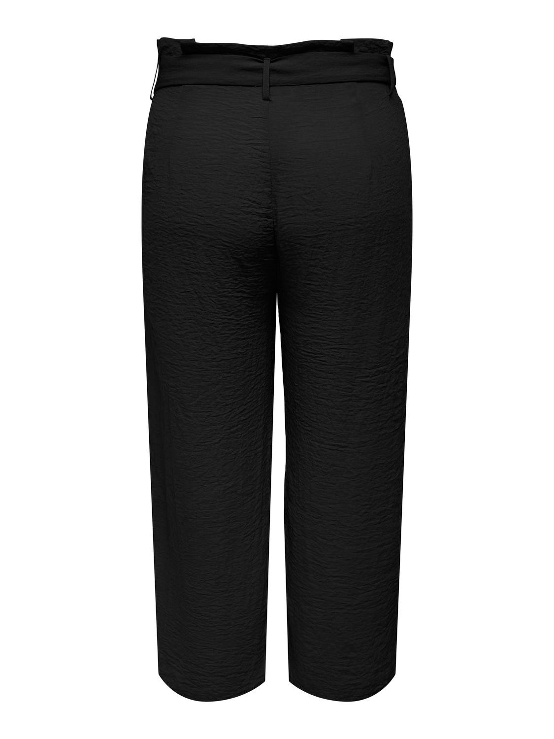ONLY Pantalons Regular Fit Taille moyenne -Black - 15290293