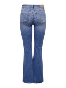 ONLY onldawn high waist flared dnm jeans -Medium Blue Denim - 15290366