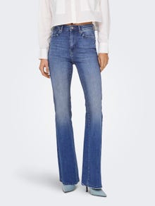 ONLY ONLDawn High Waist Falred Jeans -Medium Blue Denim - 15290366