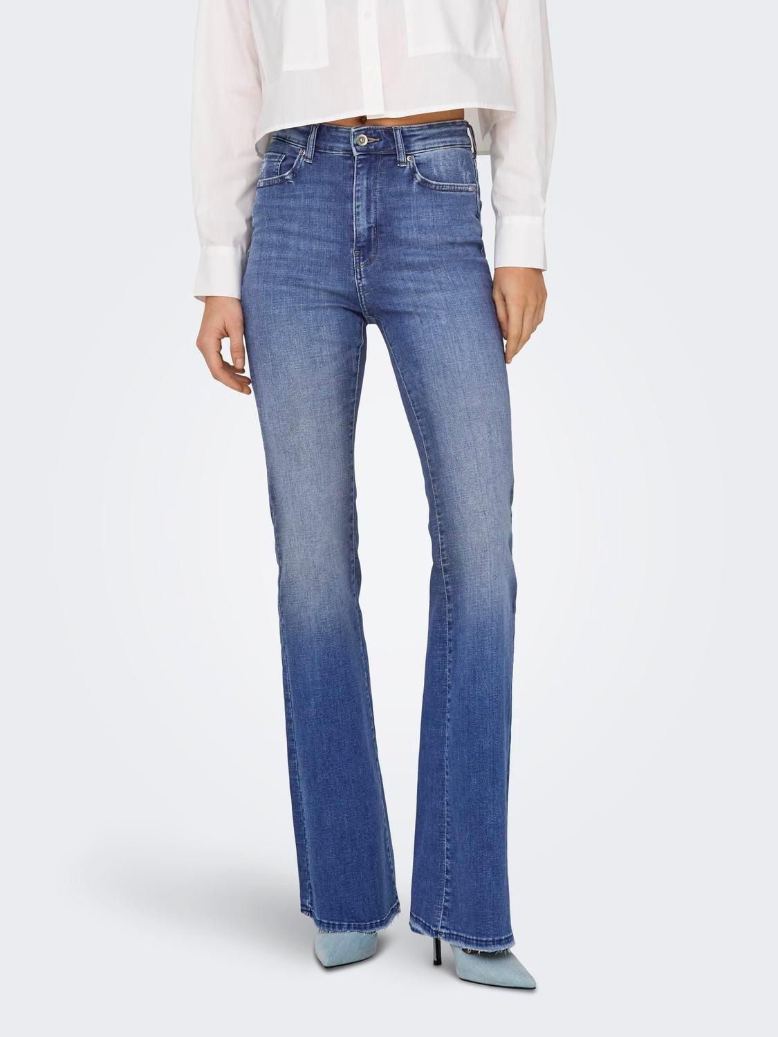 Onldawn Hohe Taille Ausgestellt Jeans