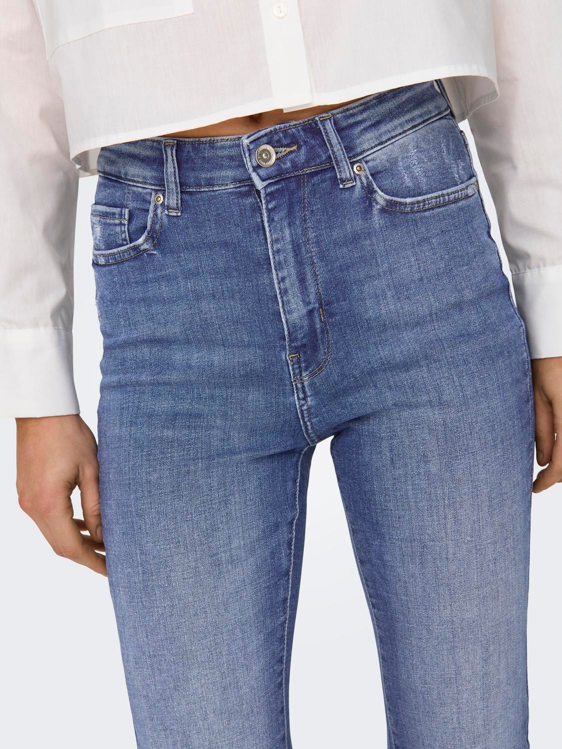 ONLY Flared Fit High waist Jeans -Medium Blue Denim - 15290366